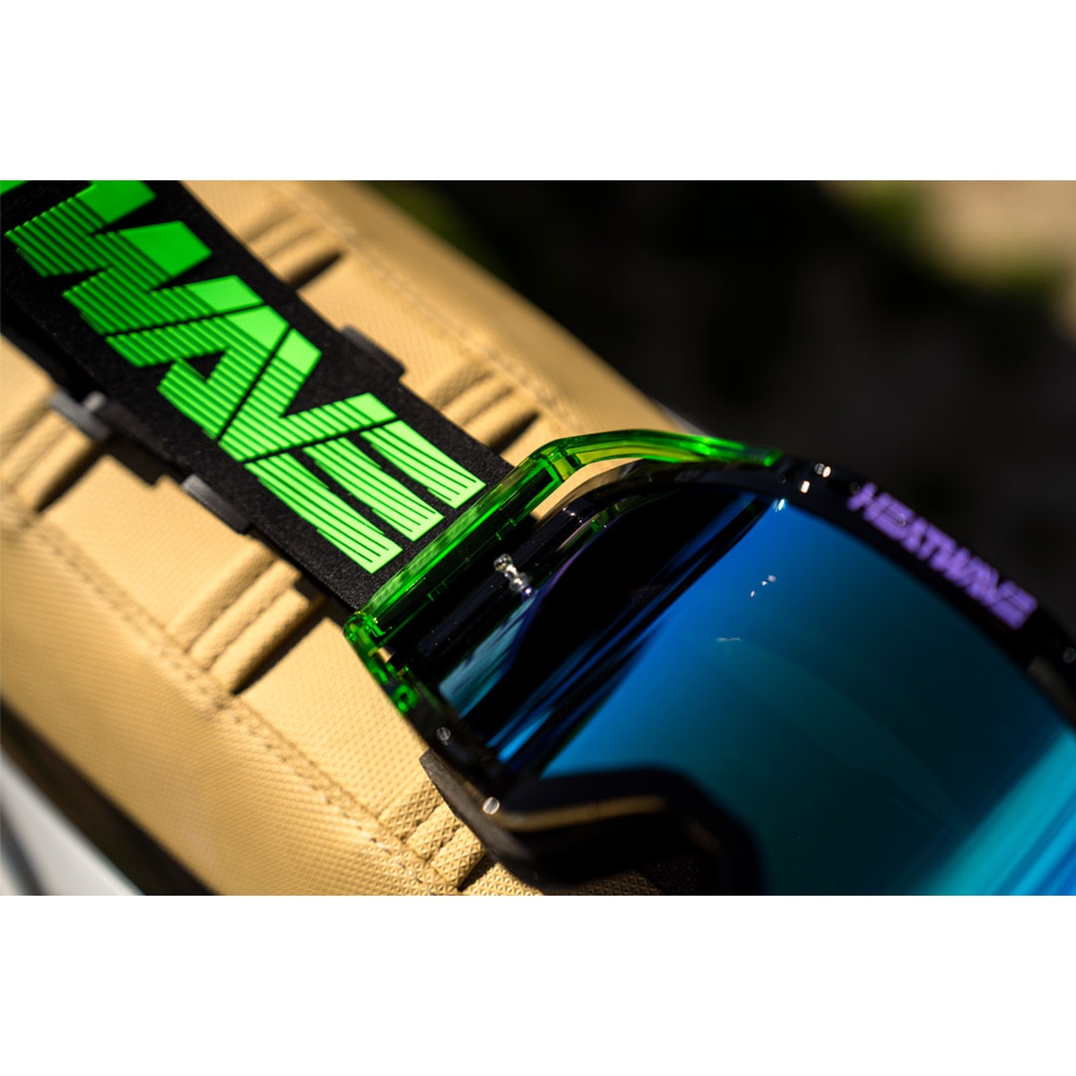 Heat Wave Visual MXG-250 Moto Goggle - Hydro Digger close-up showing lens and frame details for motocross and off-road use