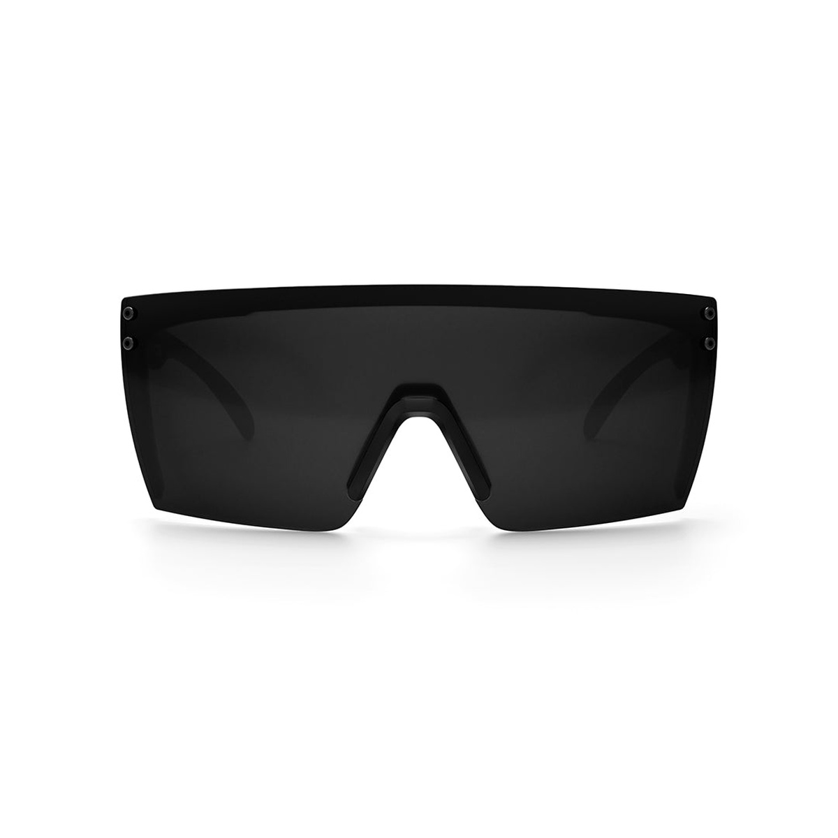 Lazer Face Sunglasses: Black Frame Anti Fog Black Lens Z87 front view highlighting the single shield lens for broad eye coverage in outdoor and jobsite use