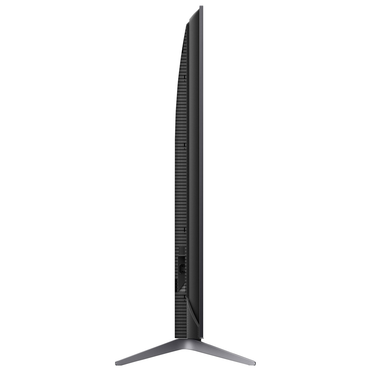 Slim side profile of the TCL Q-Series TV on stand