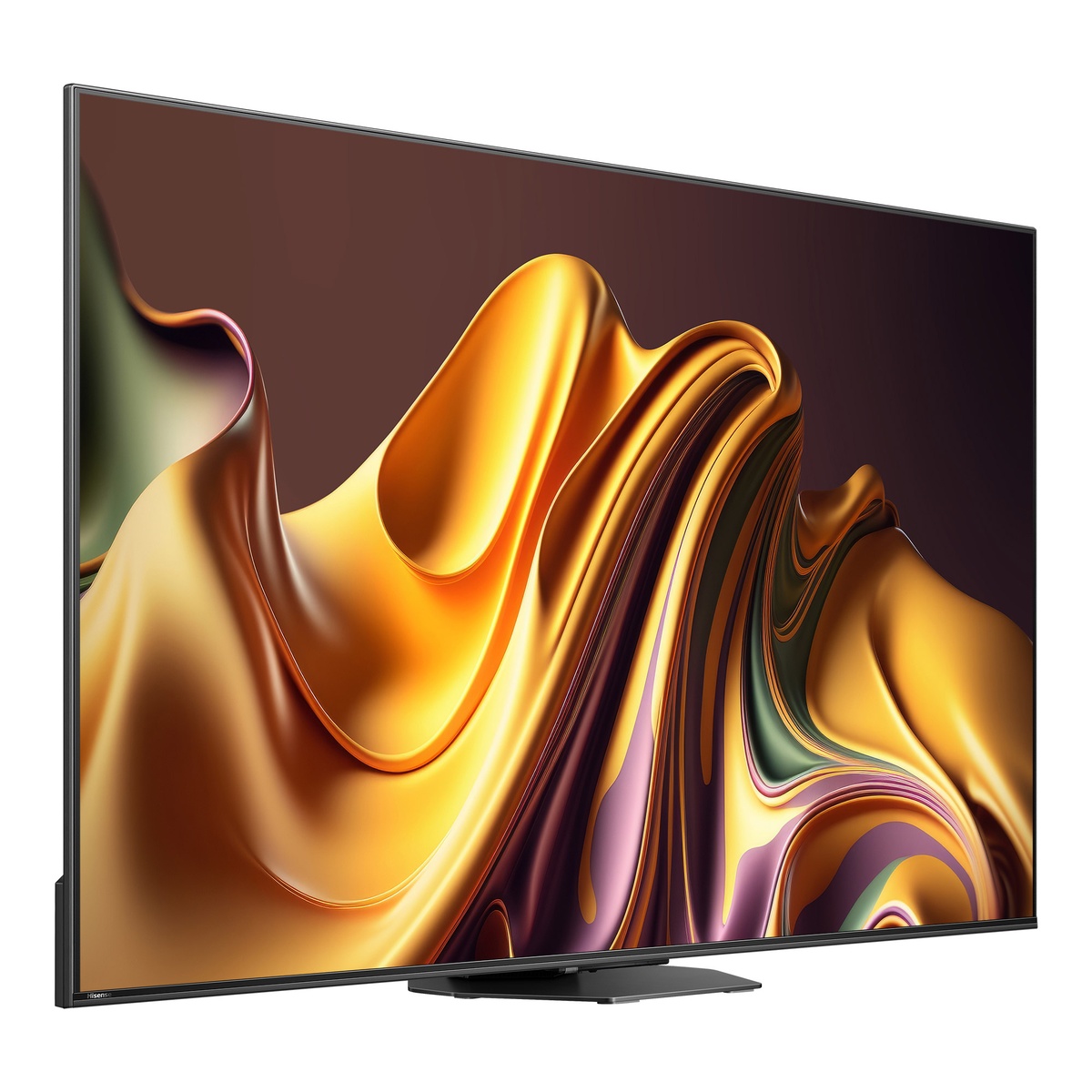Hisense 65U88N TV angled view showing thin bezels and vivid on‑screen image