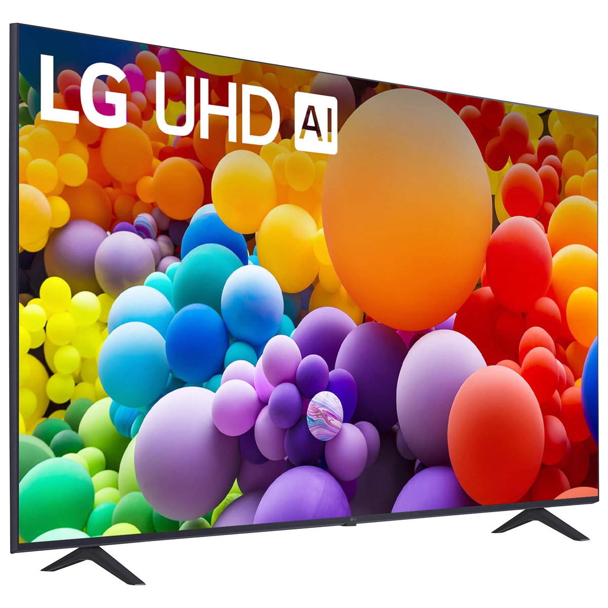 LG 65-inch UHD TV showing vibrant 4K picture with colorful scene
