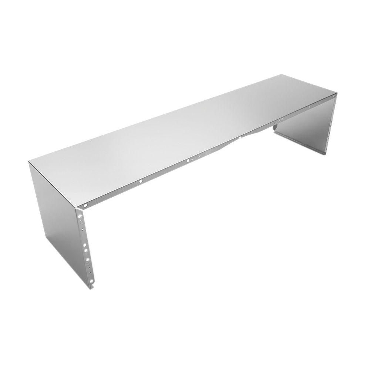 Stainless steel full-width duct cover for KitchenAid wall-mount range hoods