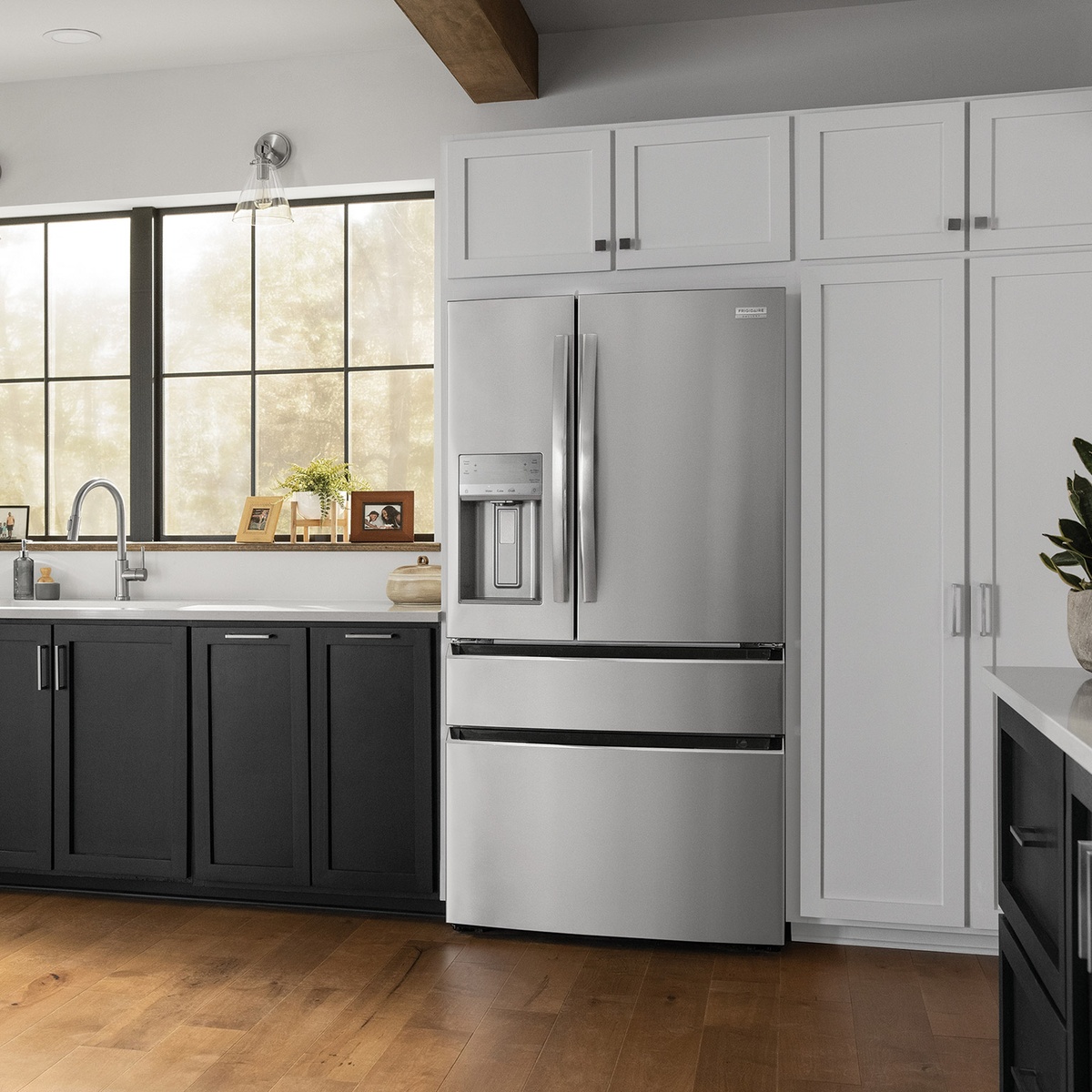 Frigidaire Gallery 4-door French-door refrigerator installed in a modern kitchen