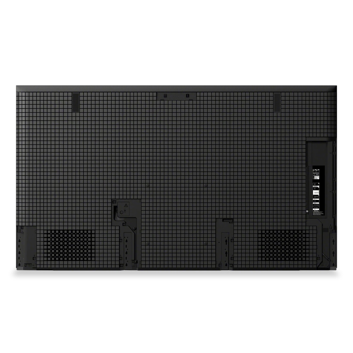 Rear view of Sony BRAVIA 9 TV showing port area and grid back panel