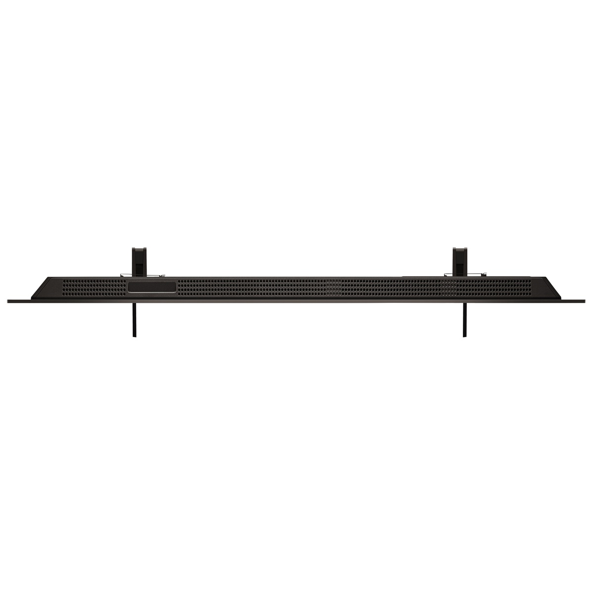 Top profile of LG C4 OLED TV highlighting slim build and ventilation