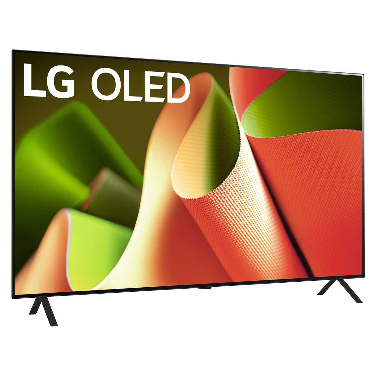 LG 65-inch OLED TV displaying vivid colours on a thin-bezel screen