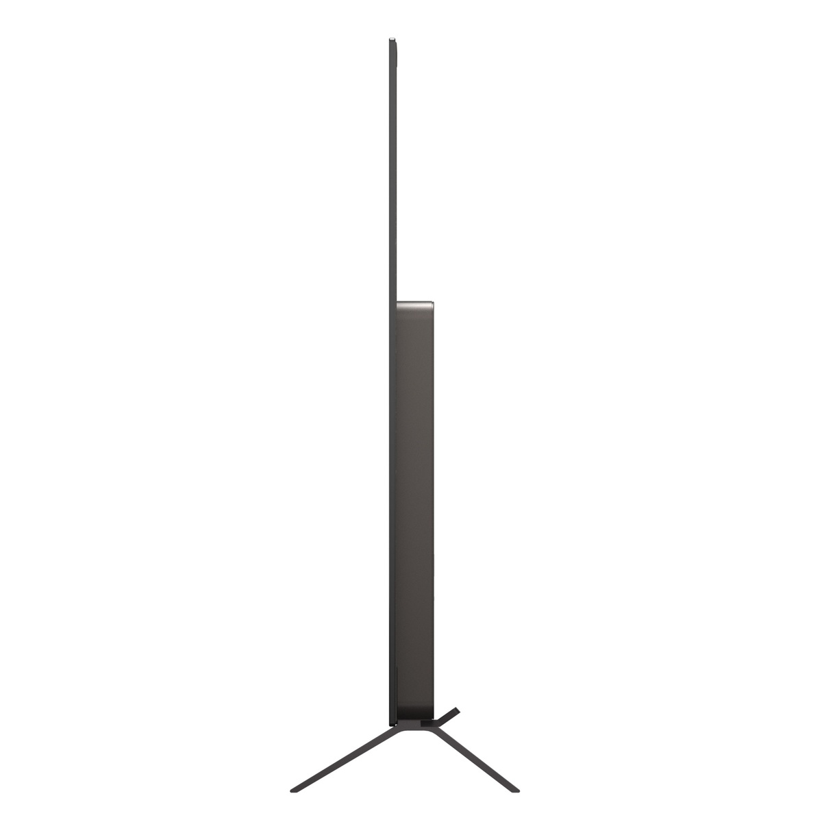 Side profile of LG OLED TV highlighting thin design