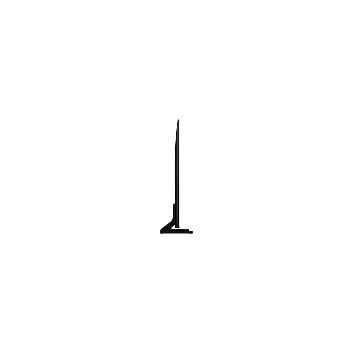 Slim edge profile of the Samsung TV showing minimalist design