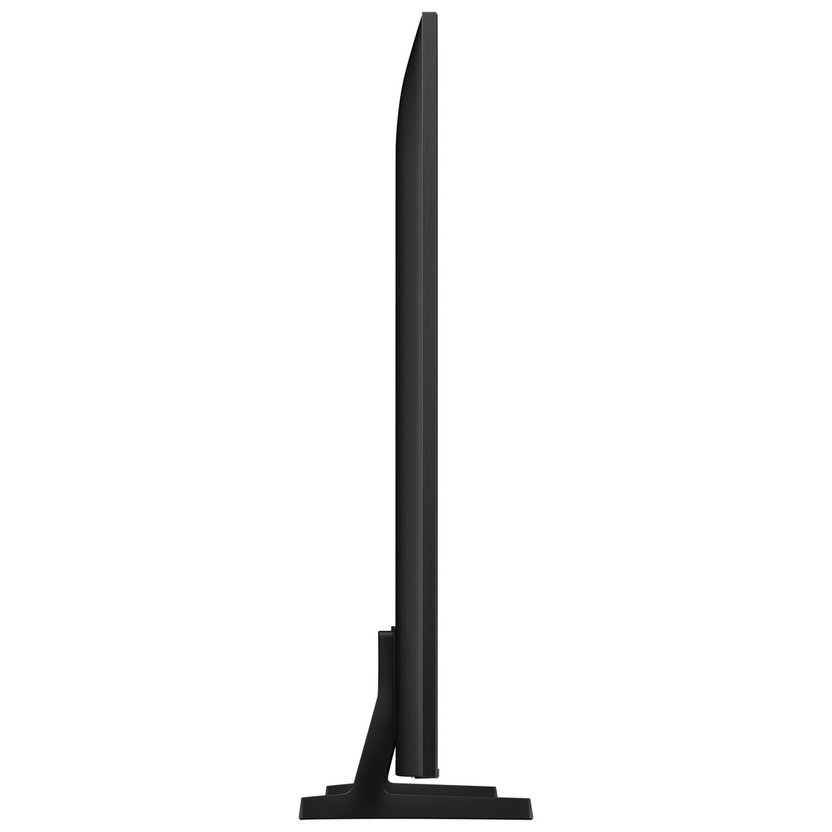 Side profile of the Samsung QN80D TV showing its slim design