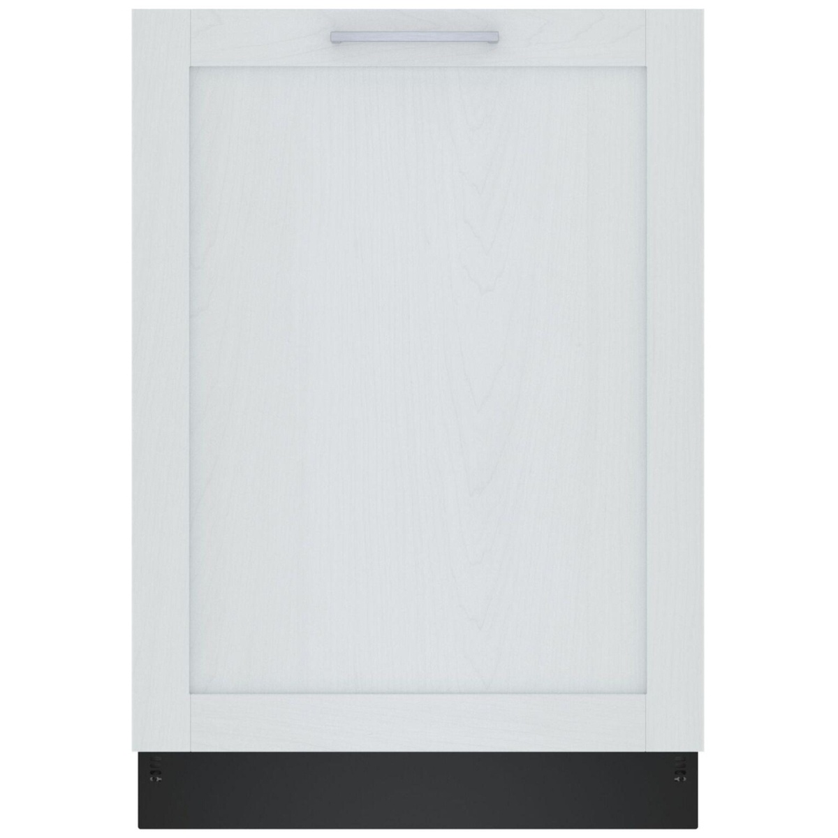 Panel-ready dishwasher with a custom cabinet panel installed for a seamless look.