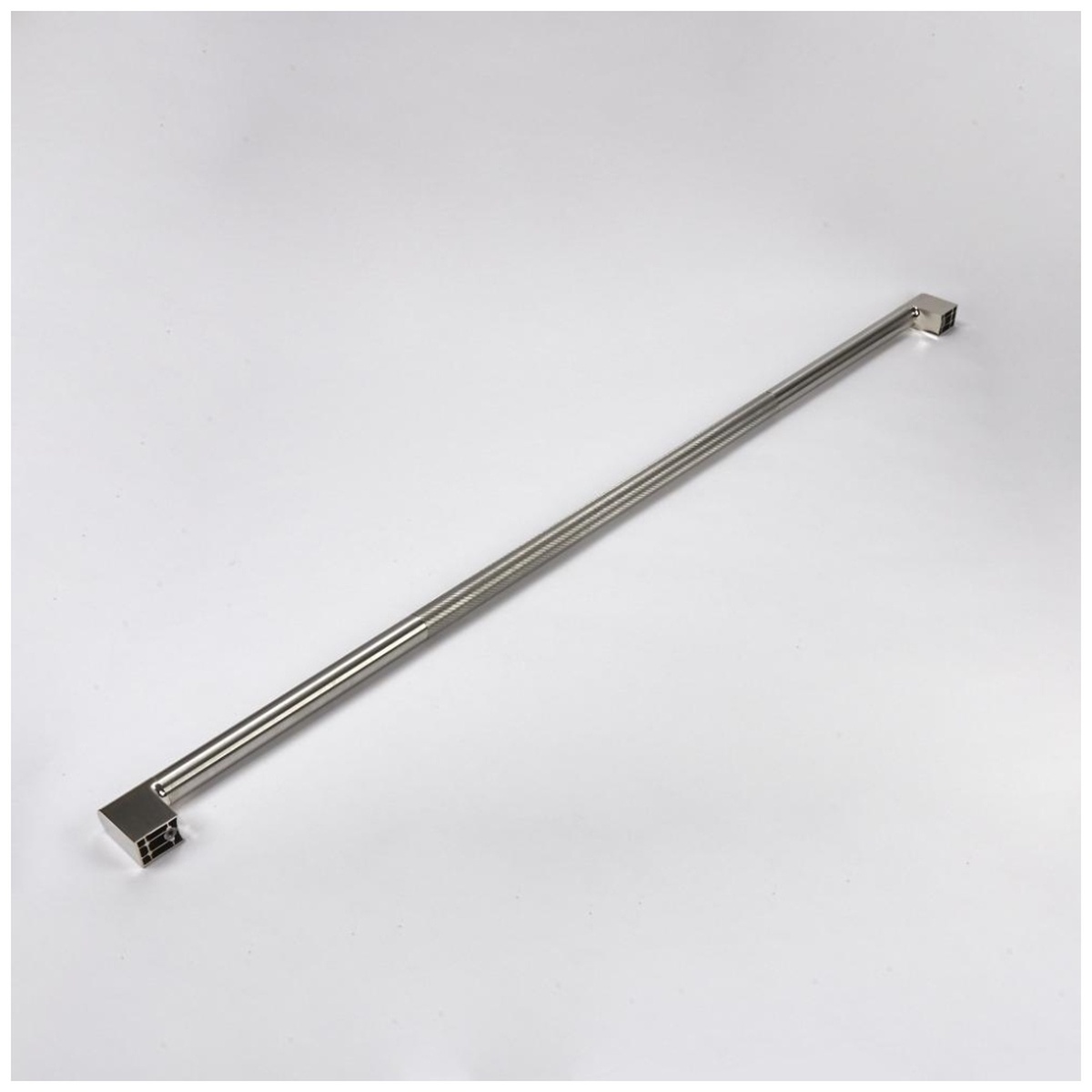 Close view of squared mounting end and metal construction of the handle