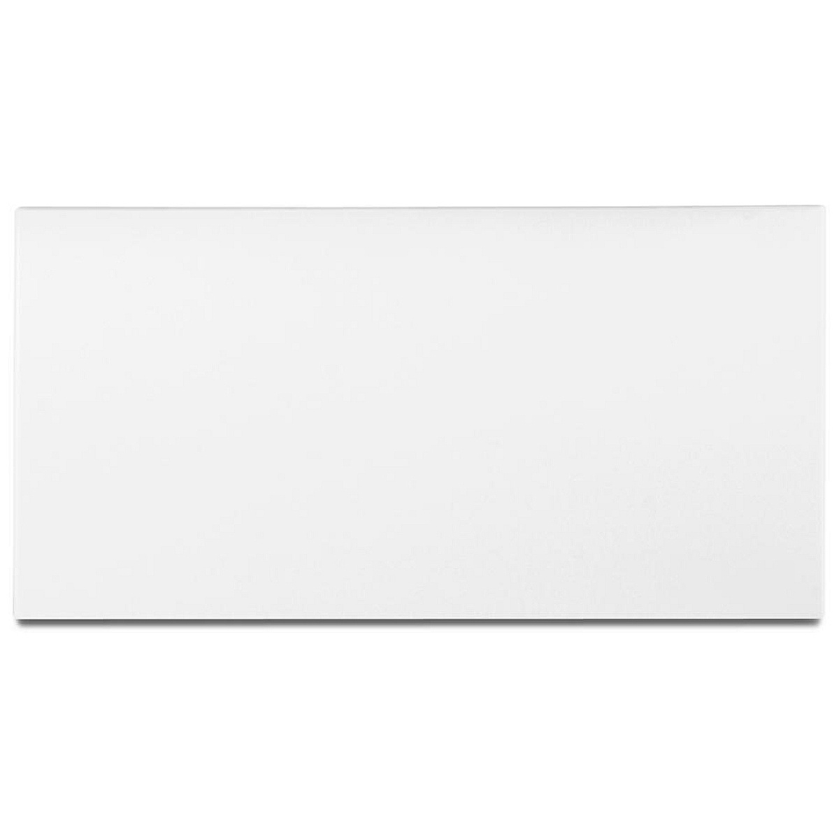 Whirlpool pedestal front view showing a smooth, white panel.