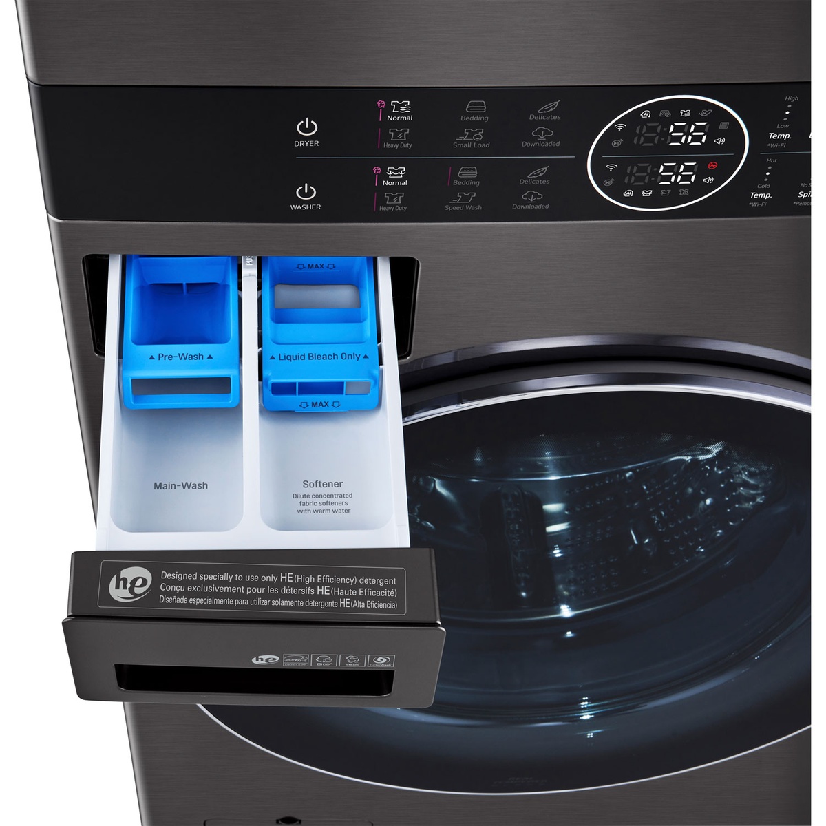 Detergent and softener drawer of the LG WashTower washer