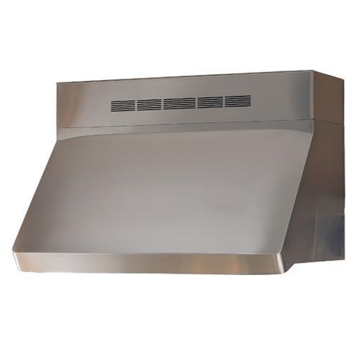 WP29 range hood with vented top section showing airflow grilles