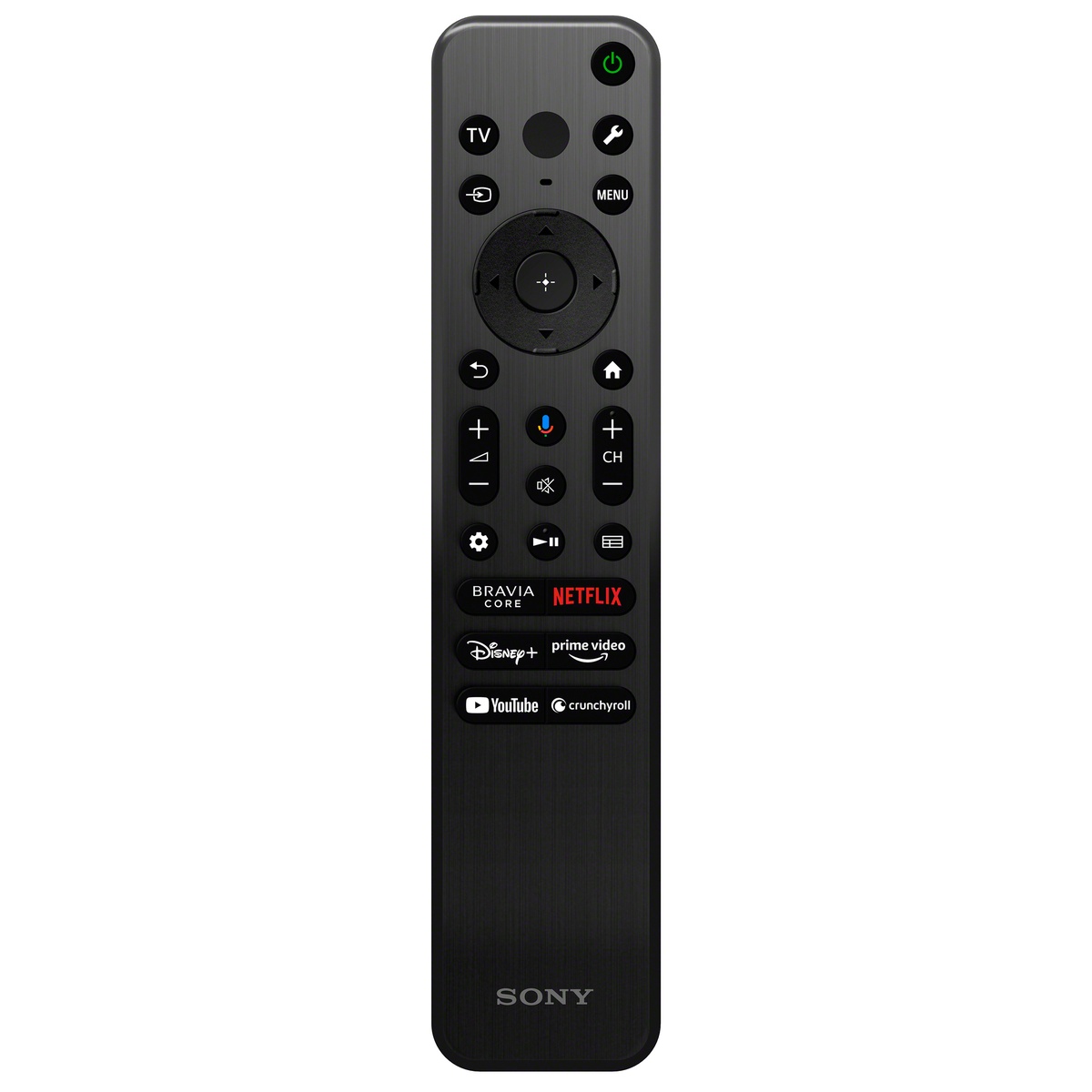 Sony voice remote with app shortcuts for Netflix, Prime Video, Disney+, YouTube and more