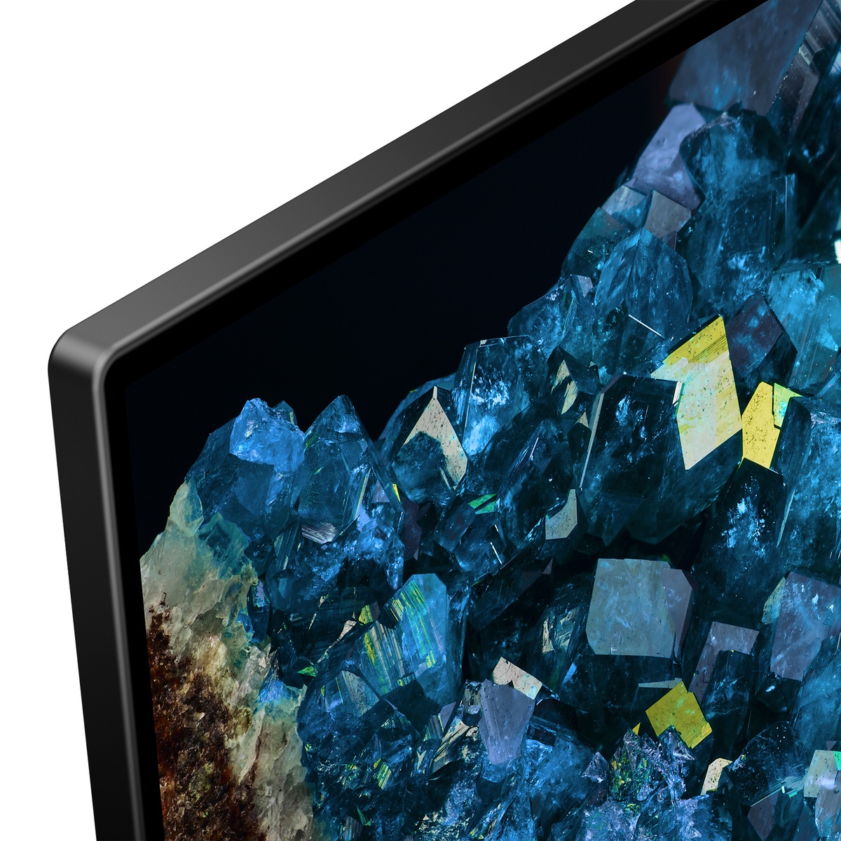 Close-up of the XR83A80L bezel showing clean, refined design