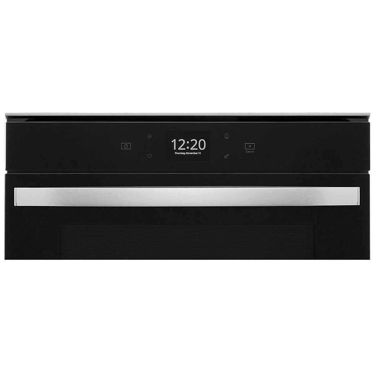 Whirlpool wall oven control panel with full-color touchscreen