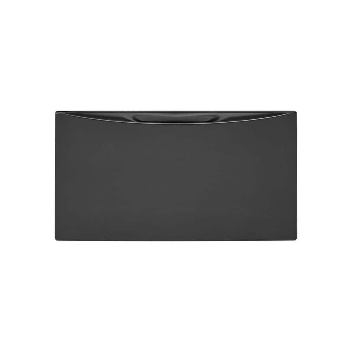 Front view of the Electrolux titanium laundry pedestal with closed drawer