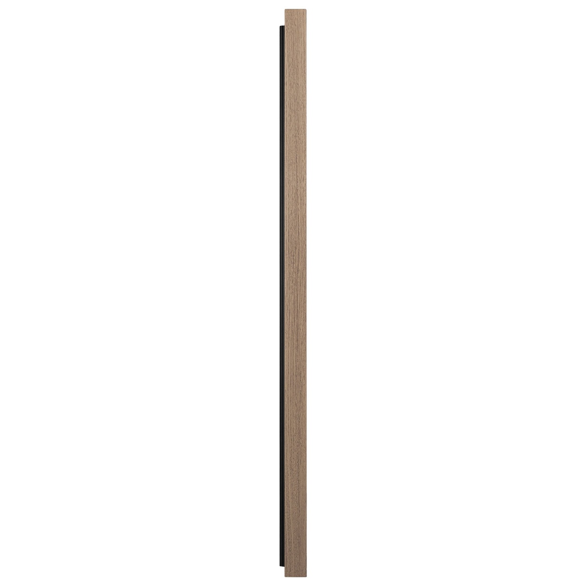 Side profile of the Hisense CanvasTV showing its slim depth and light wood-style frame edge
