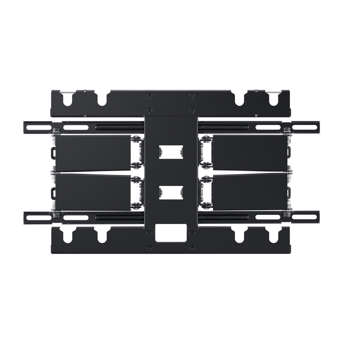 Front view of the Samsung wall mount plate and rails