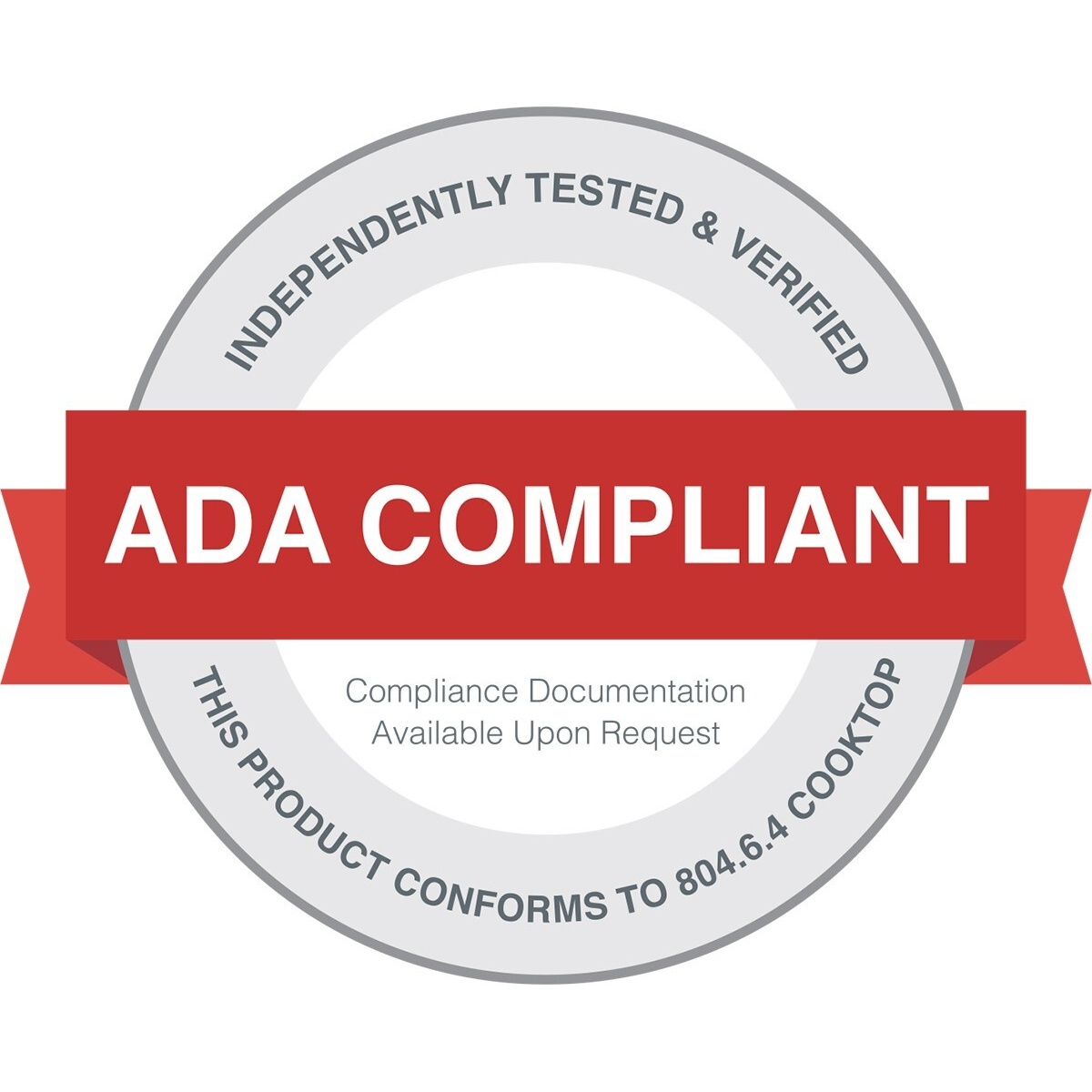 ADA compliant badge stating the product conforms to accessibility standards