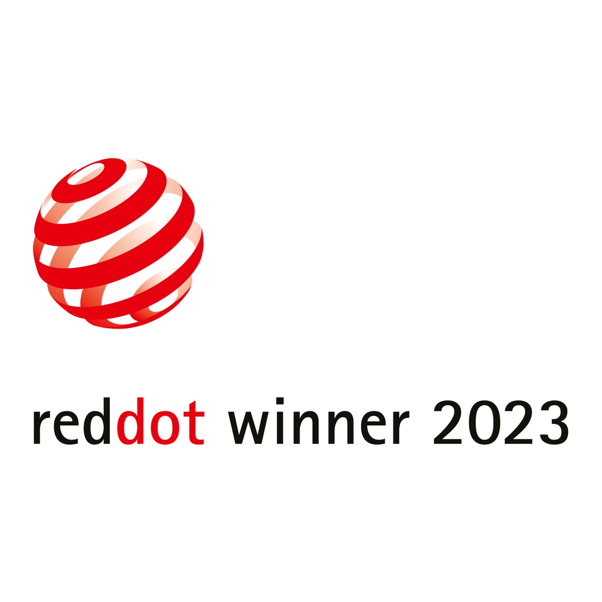 Red Dot Winner 2023 design award badge