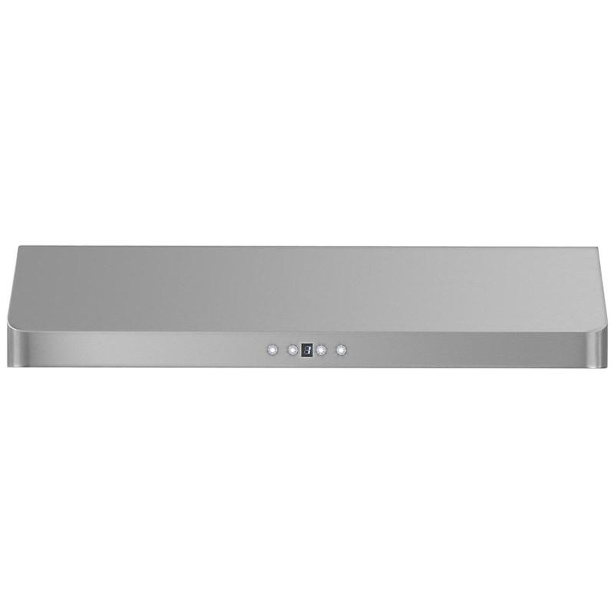 Aviva 36-inch under-cabinet range hood in stainless finish with a slim canopy and front controls