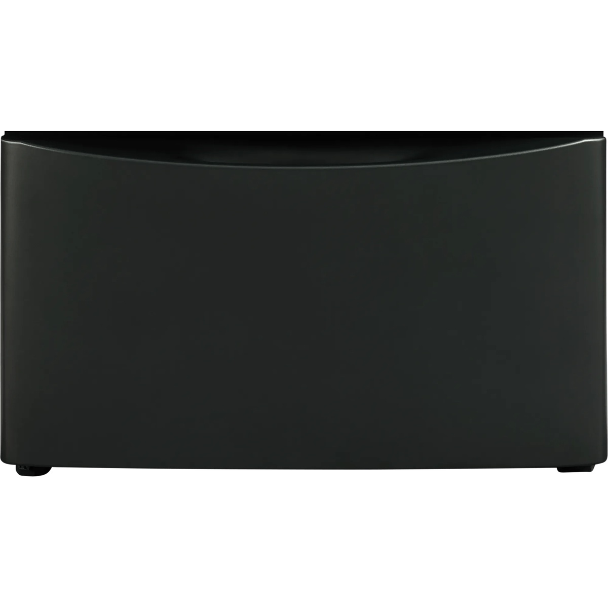 Front view of the Electrolux ELPWD27AA Luxury-Glide pedestal in Alpine finish showing the closed storage drawer and curved front panel