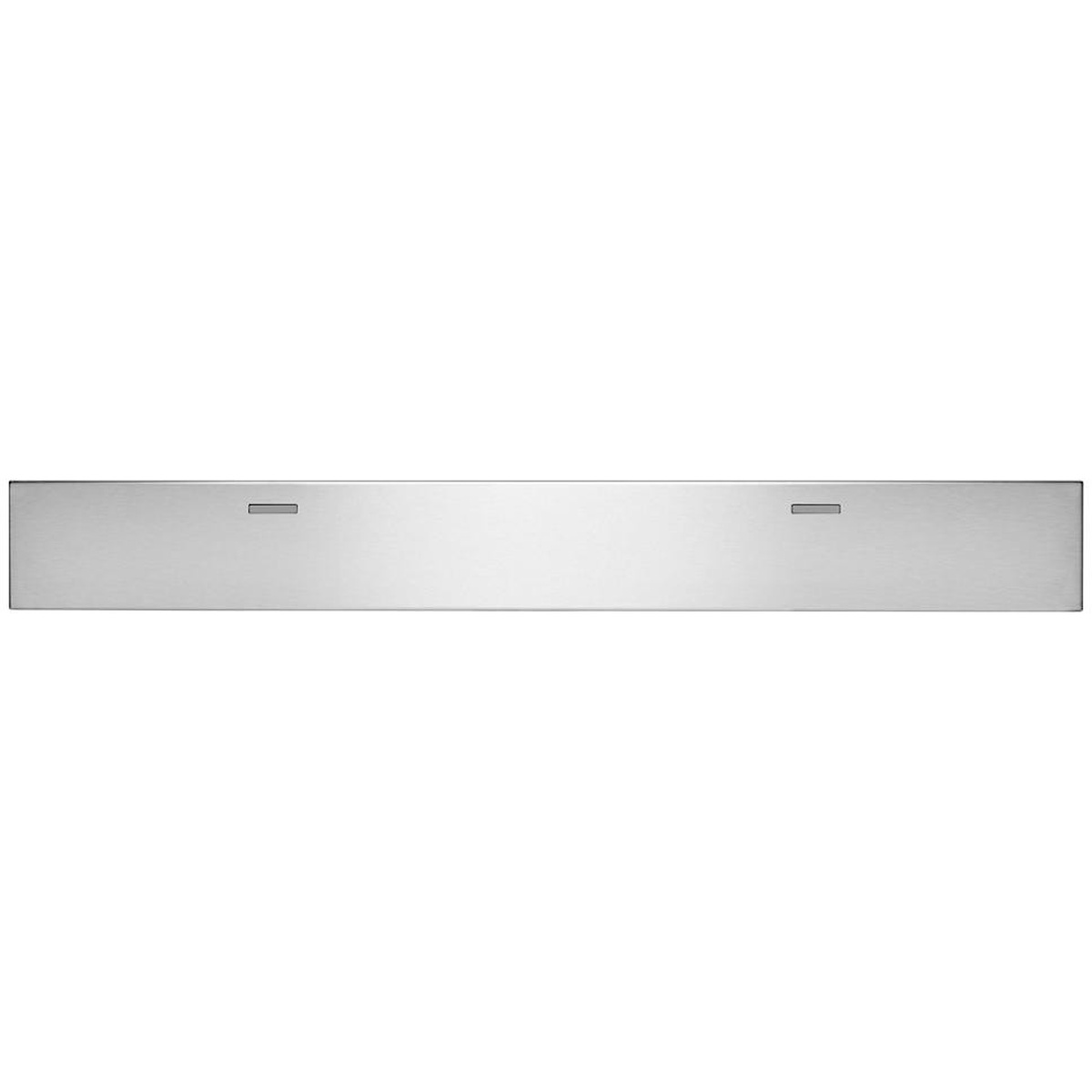 Long stainless steel toe kick panel shown as a wide horizontal trim piece